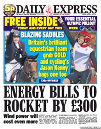 Daily Express cover